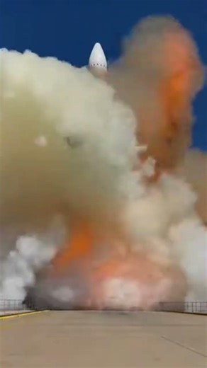 Massive blast destroys rocket during launchpad ignition 🚀 #RocketBlast #Space #Failure