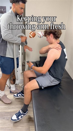 Keeping Quarterbacks and Pitchers throwing arms fresh all season #cryotherapy #tacoma #shoulderpain