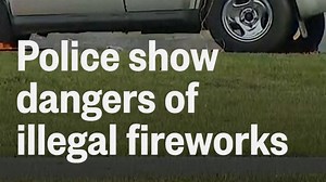Police show dangers of illegal fireworks
