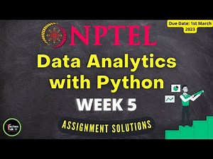 NPTEL Data Analytics with Python Week 5 Quiz Assignment Solutions | Jan 2023 | IIT Roorkee