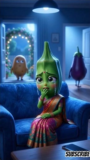 ❤️ आलू का दिल टूटा… भिंडी निकली टाइमपास #shorts #ai #trending#viral # AIlovestory