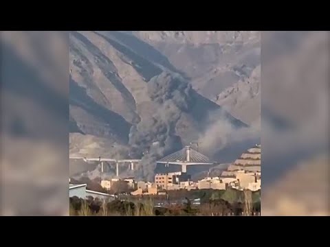 Watch: Strike hits major Iranian bridge near Tehran, killing at least 8 civilians