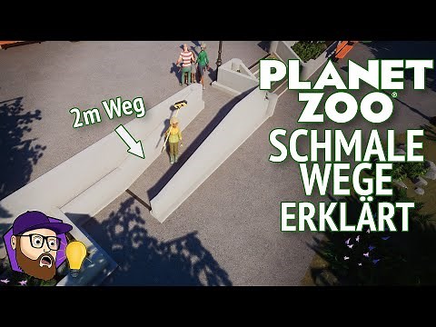 🐯 Schmale Wege erklärt! - Planet Zoo Tutorial