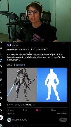 Fortnite Excalibur Warframe Skin Coming Soon!