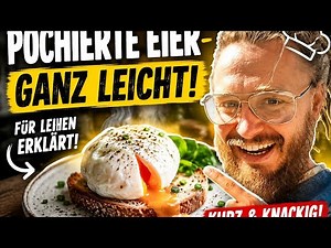 Pochierte Eier in 3 Minuten 😱 Perfekt für Anfänger