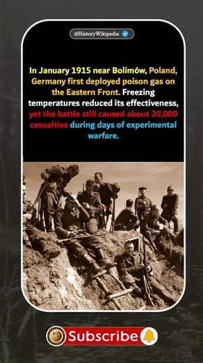 First Gas Disaster, 20,000 Casualties — Battle of Bolimów ☠️ #worldwar