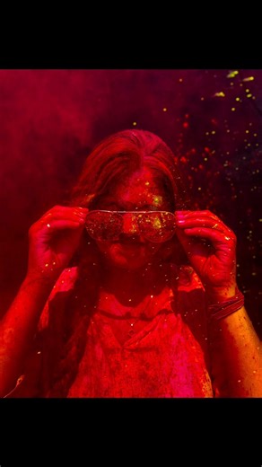 Holi Portrait tutorial | Holi photoshoot ideas #shorts #holiphotoshoot #photographyideas