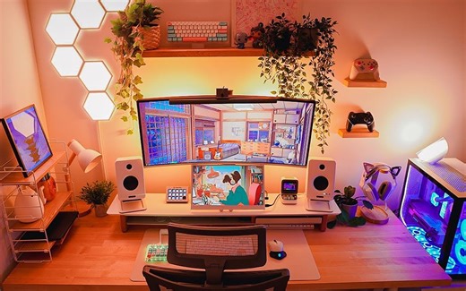 【桌面设计】Building a New Wall Design for My Dream Setup ✨ | 桌面美学分享