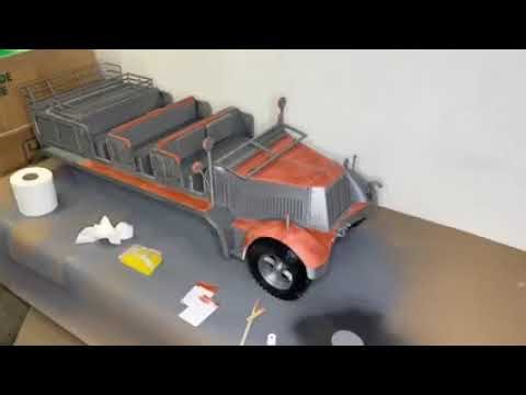 How to apply spot putty to your 3D printed model kits and sand smooth for primer.