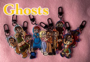 Ghosts CBS US Keychain Fan Merch - Etsy
