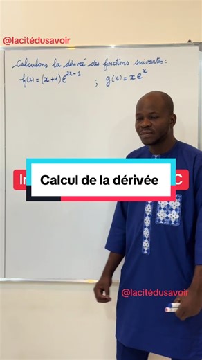 Calcul de la dérivée #math #cours