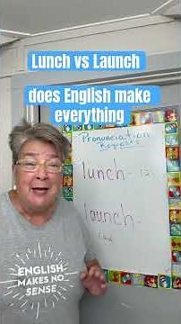 How Do You Pronounce Lunch and Launch? #pronunciation #english #speakenglish #languagelearning #esl