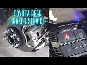 How To Put Your Rear Brakes On Service Mode for Toyota Vehicles