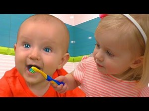 Cepillarse Los Dientes | Canción Infantil | Canciones Infantiles con Katya y Dima