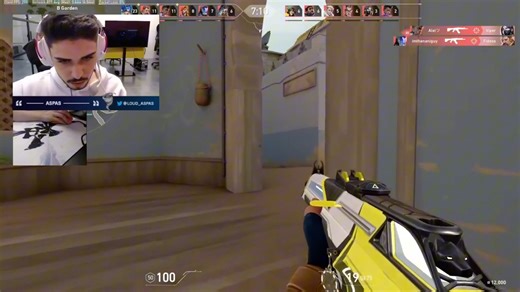 自瞄陀螺？？世一捷aspas死斗40/4，给你看看什么是极致瞄准.