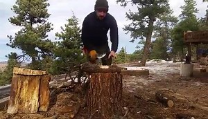 Parang edge test | Dark Timber Custom Knives