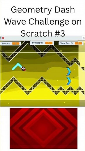 Geometry Dash Wave Challenge on Scratch #3