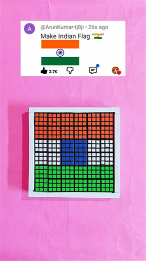 Making India "🇮🇳" On Cubes 😵😱 #viral #shorts 👍