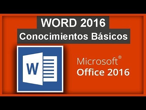 MICROSOFT WORD 2016 TUTORIAL. ⭐️CONOCIMIENTOS BÁSICOS ⭐ 13 minutos🔴
