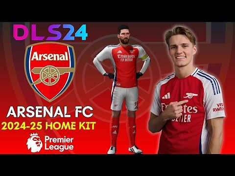 DLS 24 KITS ARSENAL 2024-25 HOME KIT 🔴⚪