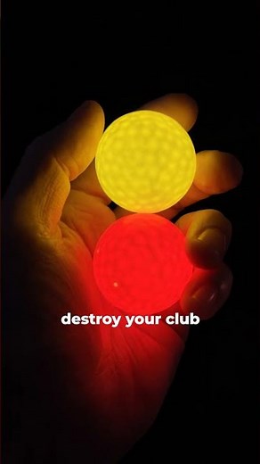 The only glow balls that don't crack your driver