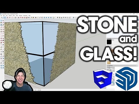 Creating a STONE AND CURTAINWALL Structure in SketchUp!
