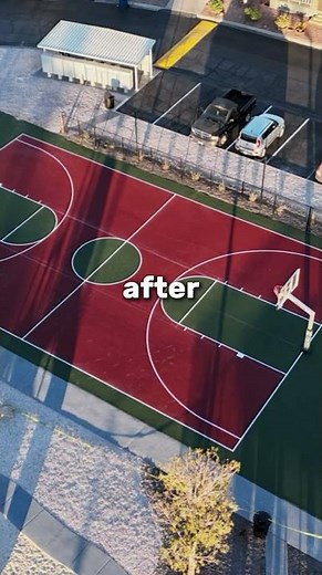 From Cracked Court to Dream Basketball Court 🏀 Full Transformation