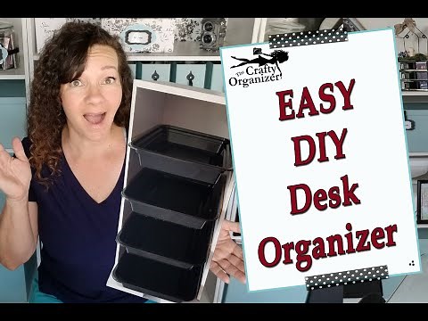 Organize with me Easy DIY desk organizer