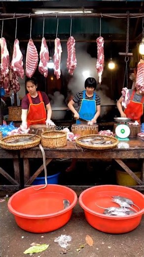 🐍😱 SHOCKING SNAKE & RAT MARKET! 🐀🔥#snake#rat ‪@farhanefendi-ai‬