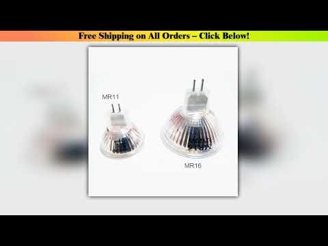 Halogen Spotlight Bulb 2pins Gu10 Mr16 Gu5.3 Dimmable Light Bulbs Warm White 2800k Ac220v Dc12v 30