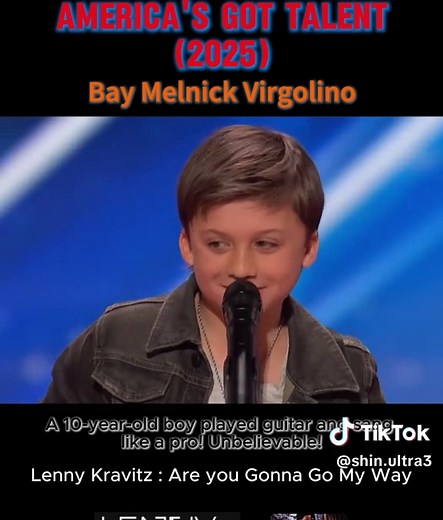 10-Year-Old Guitarist Sings Lenny Kravitz's Classic