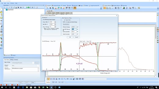 利用avantage软件快速校正ups数据并计算功函数