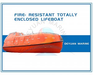[Hot Item] Marine Fiberglass Boat Solas FRP Lifeboat Totally Enclosed Lifeboat Fire Prevention Type