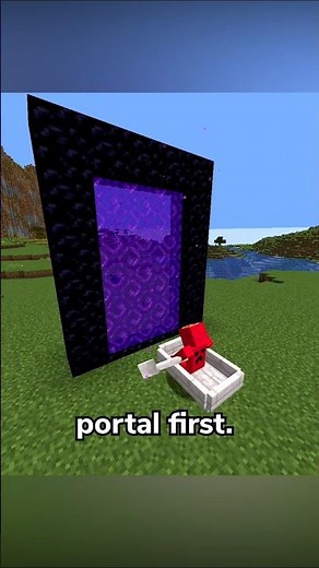 The Fastest Way to Enter the Nether #minecraft