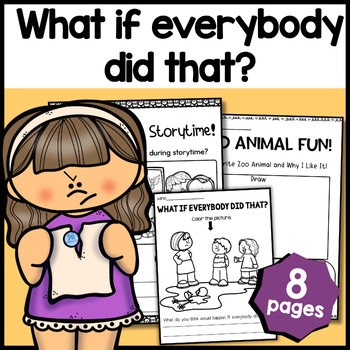 What if Everybody Did That Activity | Writing Activities Fun