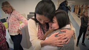 Teachers surprise high school senior who's written them hundreds of thank you notes