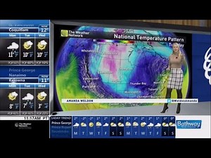 The Weather Network with Amanda Weldon Nov 2018