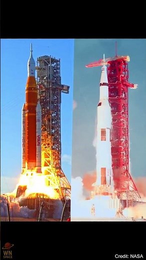 Apollo vs Artemis Rockets 🚀 #space #artemisii #Apollo