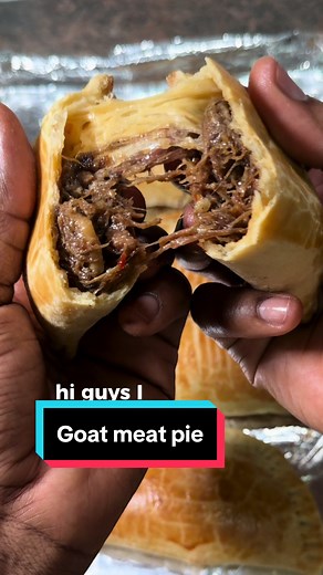 The GOAT meat pie recipe. 🐐🥟 Dough 1kg (8 cups) All Purpose Flour 2 tsp baking powder 500g Butter or Margarine 1 tsp salt 1 tbsp sugar (optional) 3 Egg 1/2 cup cold milk/cold water Goat Meat Filling 1kg Goat meat (skinless) 1 onion Bay leaves Fresh rosemary Fresh ginger Garlic Worcestershire sauce Salt 1 tbsp fresh pepper (habanero/scotch bonnet) 2 cube of maggi or knorr 1 tbsp oil 1-2 tbsp flour with ½ cup of water Garlic powder Smoked Paprika Quick instructions: Mix dry ingredients, flour, b