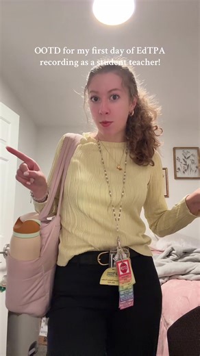 OOTD for my first day of EdTPA recording as a student teacher! #studentteaching #ootd #teacheroutfit #edtpa #teachersoftiktok
