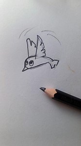 How to draw a simple Bird Tutorial 🕊️#drawing #foryou #art #shorts #howtodraw #easydrawing #sketch