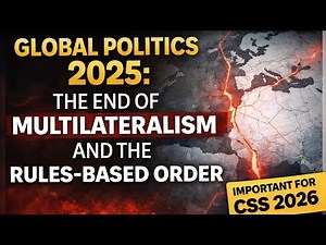 Retreat of Multilateralism and End of Rule Base Order? CSS | PMS | PCS