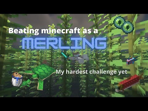 Beating Minecraft as a Merling [Origins Mod]