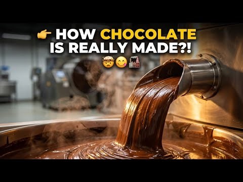Inside the Chocolate Factory 🍫 | Real Chocolate Making Process Step by Step | Satisfying Production