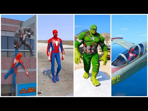 GTA 6: Spider-Man vs Iron Man vs Hulk vs Captain America – MEGA Battle part13!