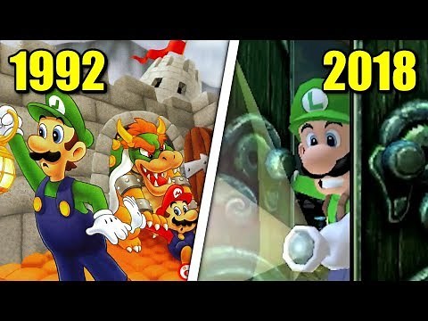 Evolution of Luigi Games (1992 - 2018)