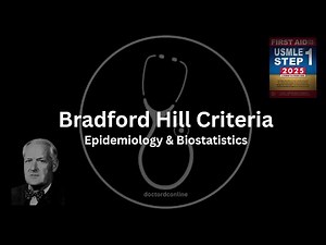 Bradford Hill Criteria | Causation in Epidemiology Made Easy | USMLE Biostats High-Yield #usmle