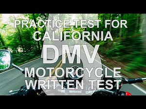Ace Your California DMV Motorcycle Written Permit Test - Part 5