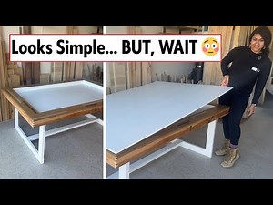 I Built a Dining Table That Hides a Game Board | DIY Furniture Flip