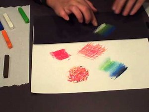 Chalk Pastel on Black Paper